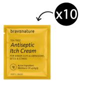 Uneedit Bravenature Antiseptic & Itch Cream Sachet 1g Box 10