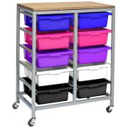 Tote Trolley with Trays