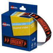Avery Urgent Dispenser Labels - 64 x 19mm - 125 Labels