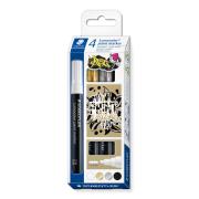 Lumocolour Metallic Paint Marker Assorted Pack 4