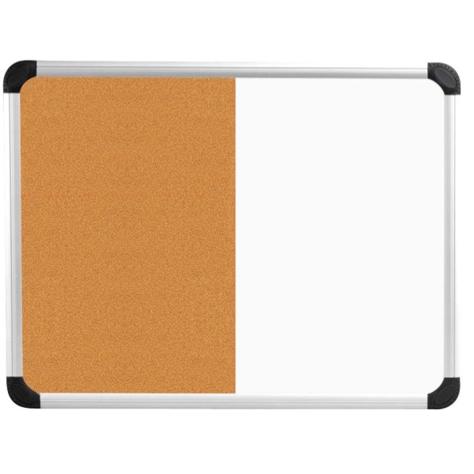 Winc Cork Board/Magnetic Whiteboard Aluminium Frame 600x450mm