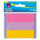 Avery Label Pad 25.4X76.2mm Neon Hot