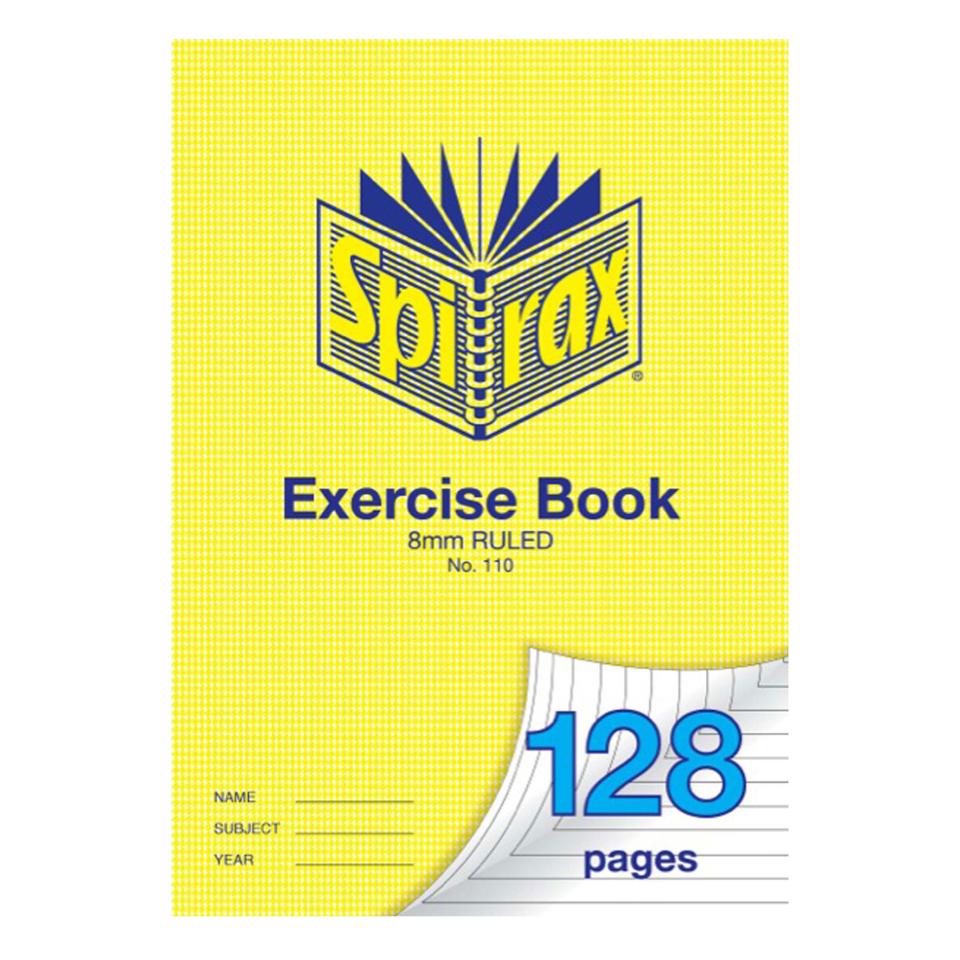 Spirax 110 Exercise Book A4 8mm 128 Pages Image