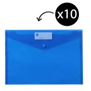 Marbig Polypick Heavy Duty Document Wallet A4 Blue | Winc