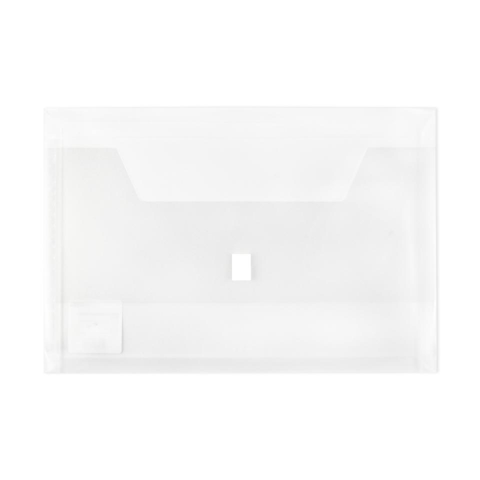 Winc Document Wallet Polypropylene Foolscap Translucent Hook Loop Clear ...