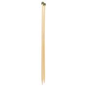 Knit Pro Straight Single Point Knitting Needles Bamboo 33cm X 5.00mm