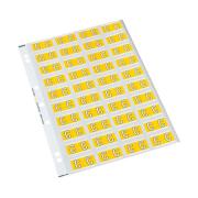 Codafile 162552 Alpha 25mm Label 'C' Yellow Pack 200 labels