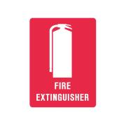 Brady Fire Extinguisher -Fire Equipment Safety Sign Poly