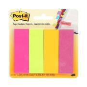 Post-It Page Markers 22.2 x 73mm Assorted Pack 4