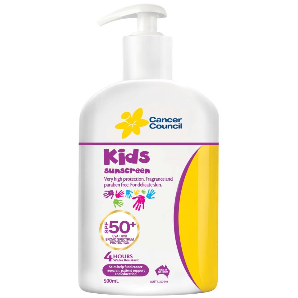 Cancer Council Kids Sunscreen Spf50+ Pump Pack 500ml Each