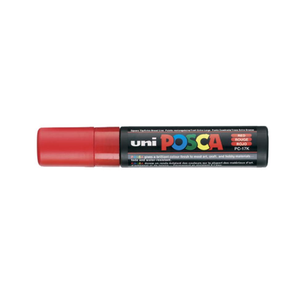 Uniball Posca Poster Marker 15mm Chisel Tip Red Winc
