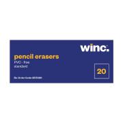 Winc Eraser Pvc-free Standard Office 60 x 21 x 10mm Box 20