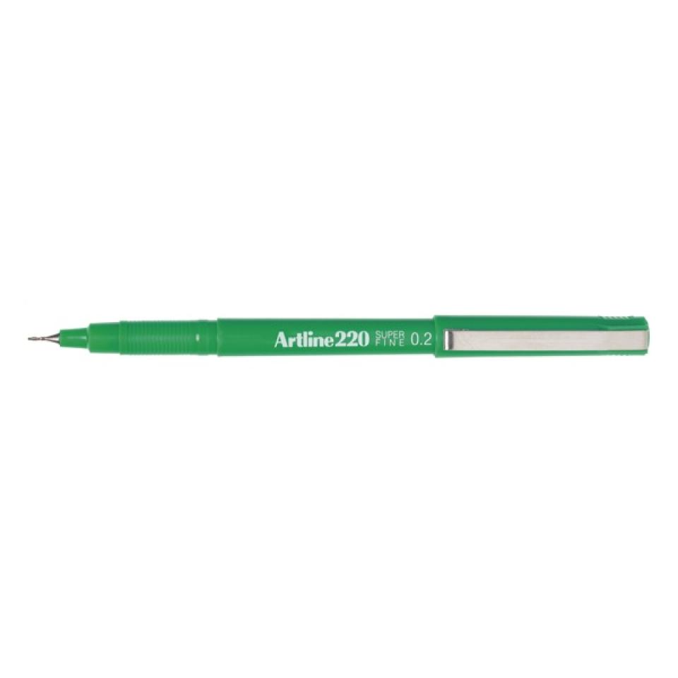 Artline 220 Super Fine 0.2mm Green
