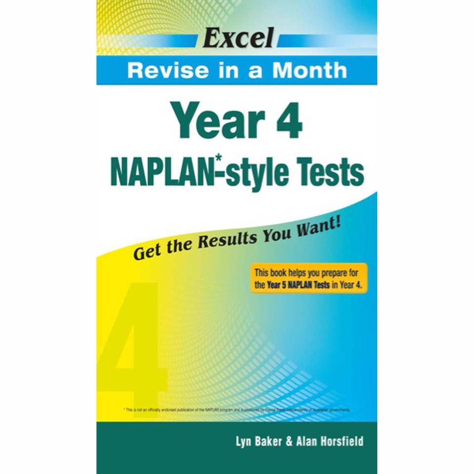 Excel Revise In A Month Naplan - Style Tests Year 4