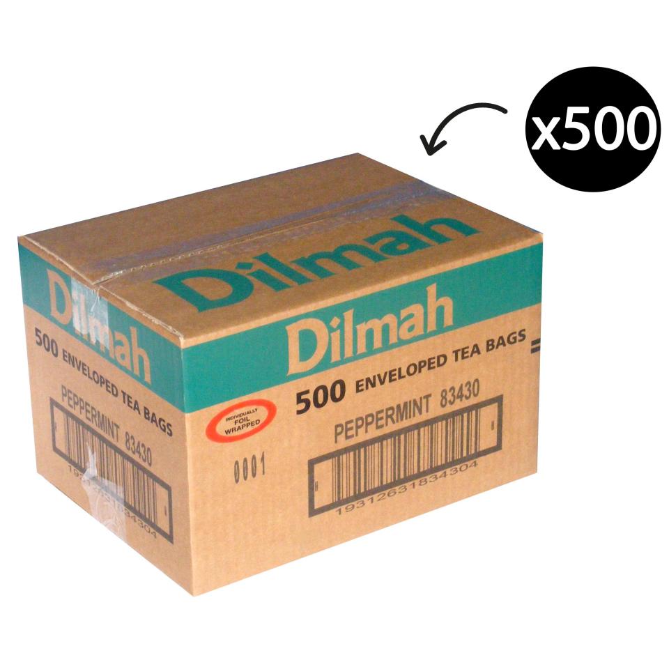 Dilmah Enveloped Tea Bags Peppermint Carton 500