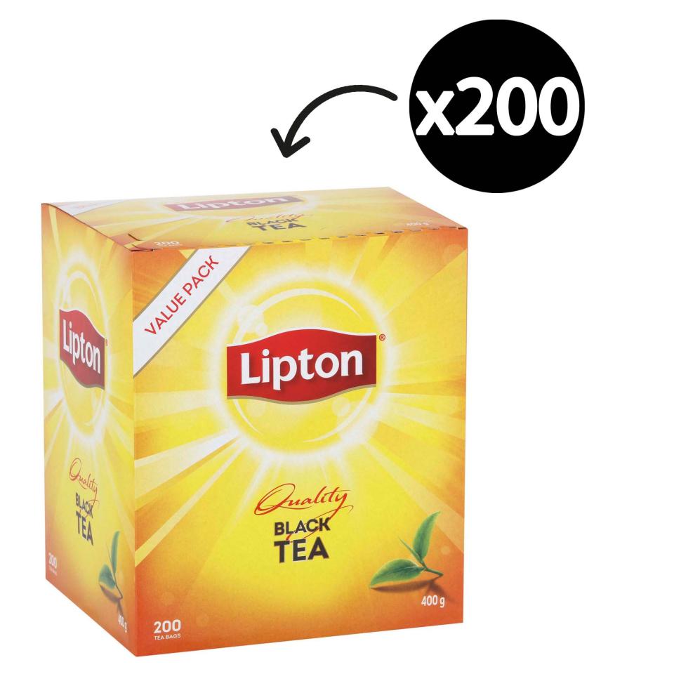Lipton Black Tea Bags Pack 200 Image