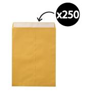 Winc Envelope Kraft Pocket 405X305mm Peel-N-Seal Gold Box 250