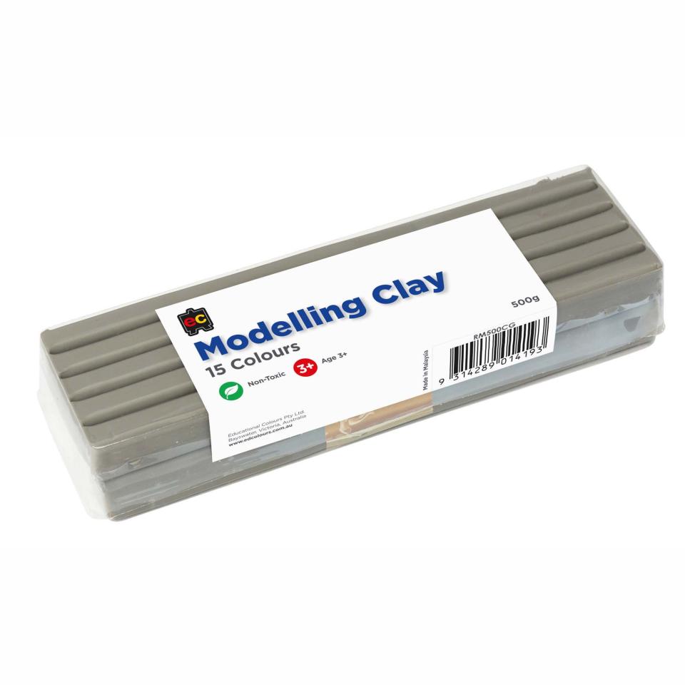 Educational Colours Modelling Fun Clay 500gm Grey