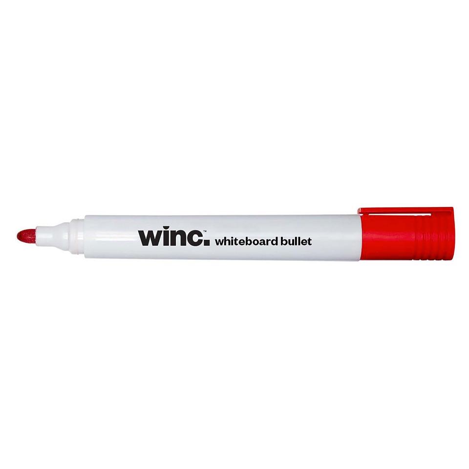 Winc Whiteboard Marker Bullet Tip 1.5-3.0mm Red
