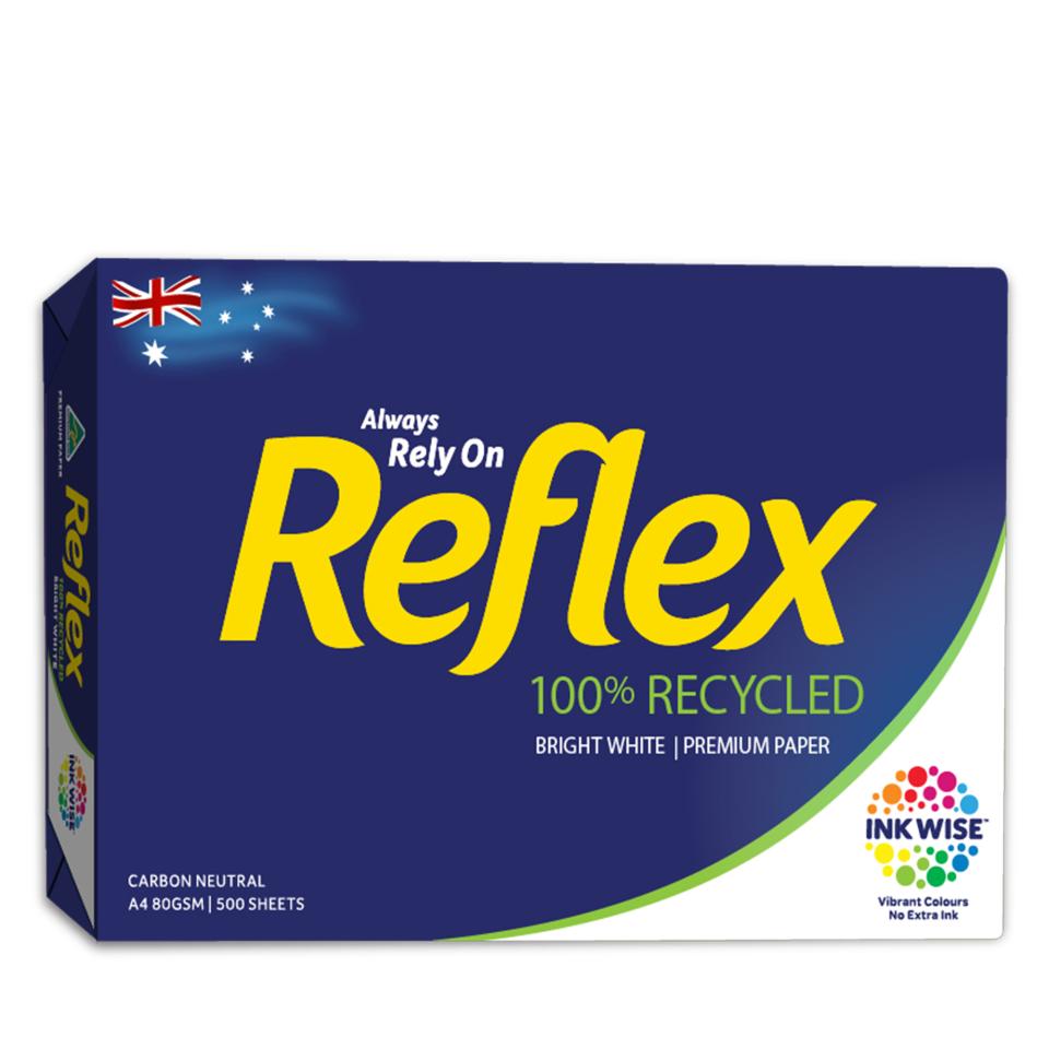 Reflex Carbon Neutral 100% Recycled Copy Paper A4 80gsm White Ream 500