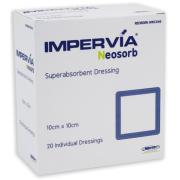 Impervia Neosorb Superabsorbent Dressing 100x100mm Pack Of 20
