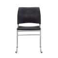Thumbnail image of Buro Maxim Sled Base Visitor Chair Black with Black Powdercoat Frame