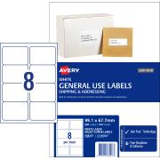 Avery General Use Labels - 99.1 x 67.7mm - 800 Labels (L7165GU)