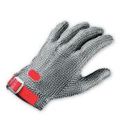 Chainex Stainless Steel Wrist Glove with Plastic Strap Ambidextrous Single Glove Only Large Each