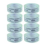 Winc Office Tape 18mm X 33m Crystal Clear Pack 8