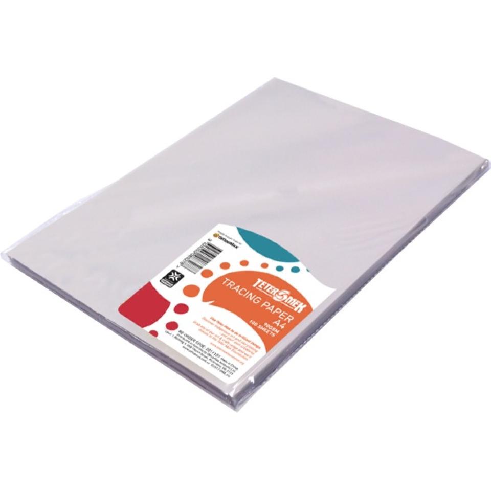 Teter Mek A4 Tracing Paper 90gsm Pack Of 100 Sheets