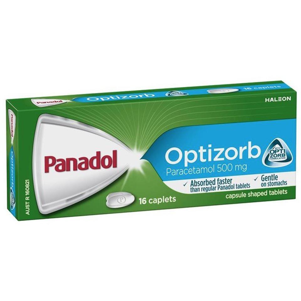 Panadol Optizorb Pain Relief Caplets 500mg Pack 16 Image