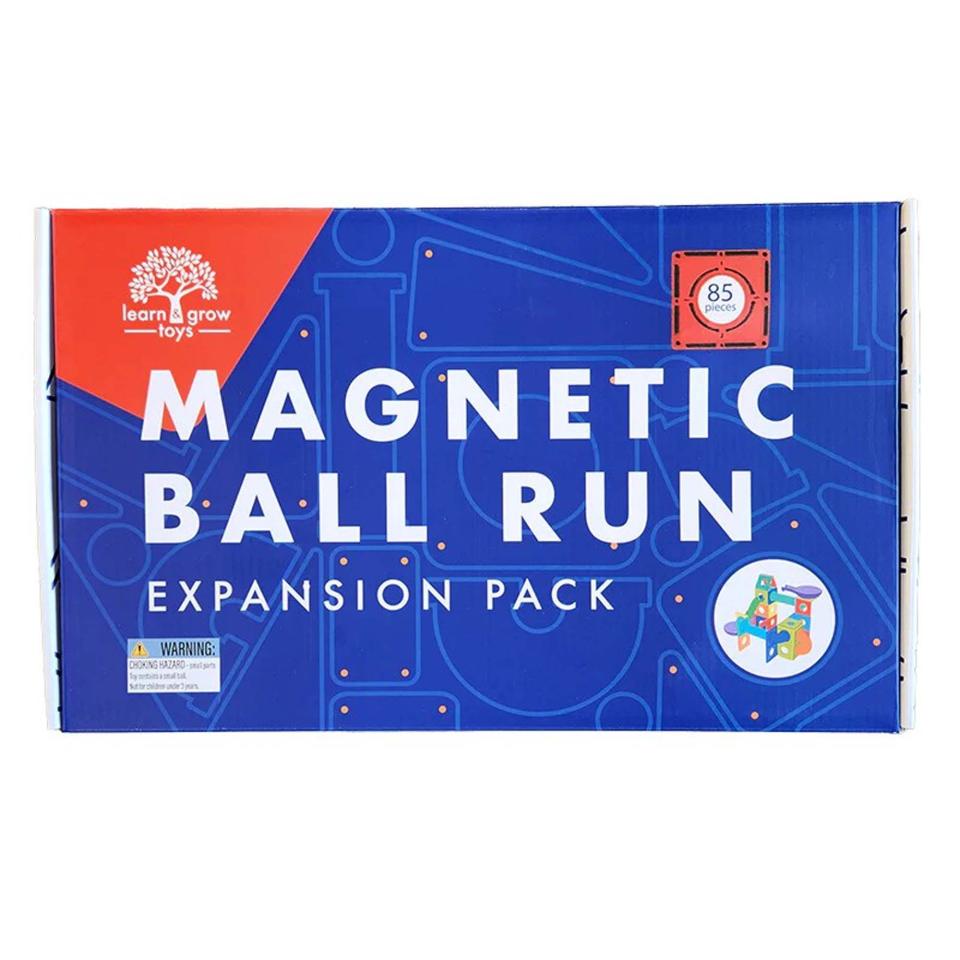 Learn And Grow Toys Magnetic Tiles Ball Run Expansion Pack 85 Piece