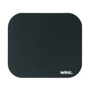 Winc Mouse Pad with Rubber Backing 180 x 220mm Black