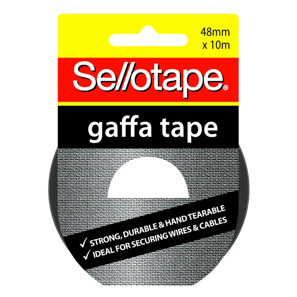 Sellotape Gaffa Tape 48mmx10m Black