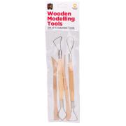 Educational Colours Wooden Modelling Tools Set 4