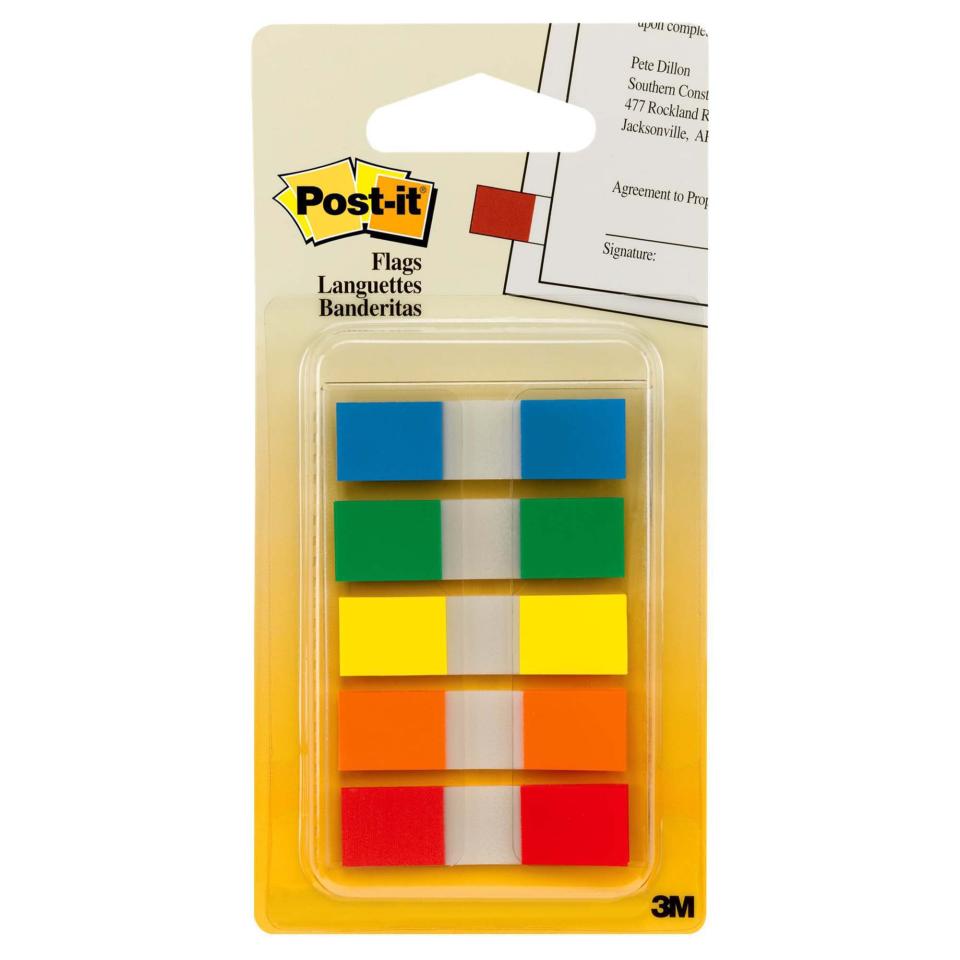 Post-it Portable Mini Flags Assorted Pack 5