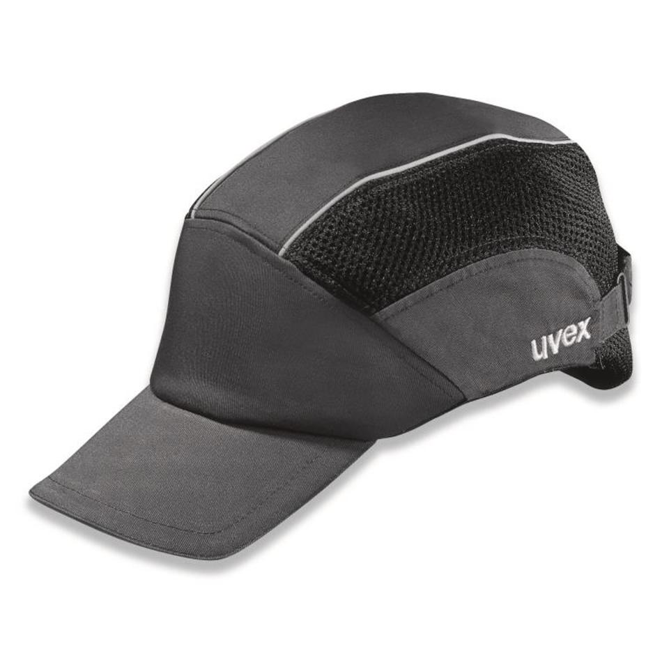 Uvex Premium Bump Cap U Style Long Brim Black