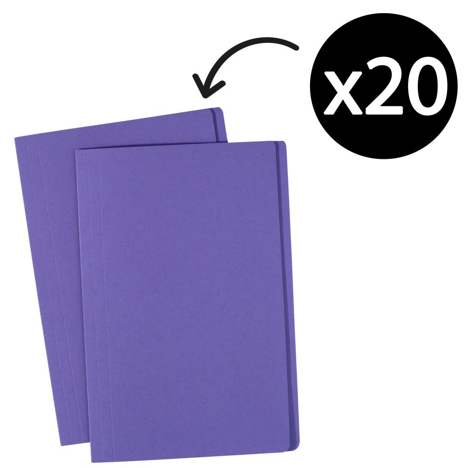 Avery Purple Manilla Folder Foolscap 355 x 241 mm 20 Files Winc