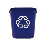 Rubbermaid Commercial Small 12.9L Recycling Wastebasket Blue
