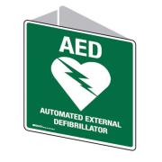 Integrity Health & Safety 3d Double sided Wall Sign-AED