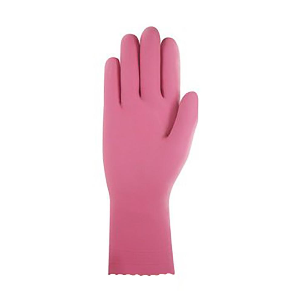 Ansell Premium Pink Silver Lined Rubber Gloves Pack 12