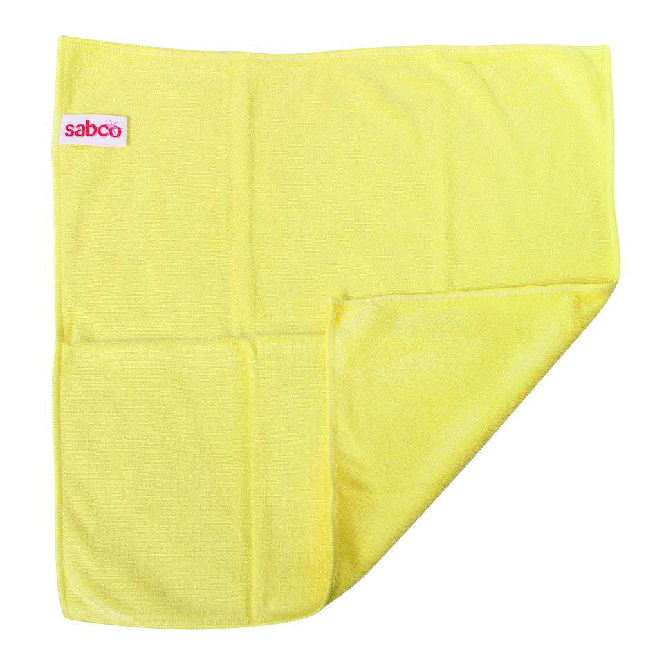 Sabco Millintex Microfibre Cloths Yellow Pack 6