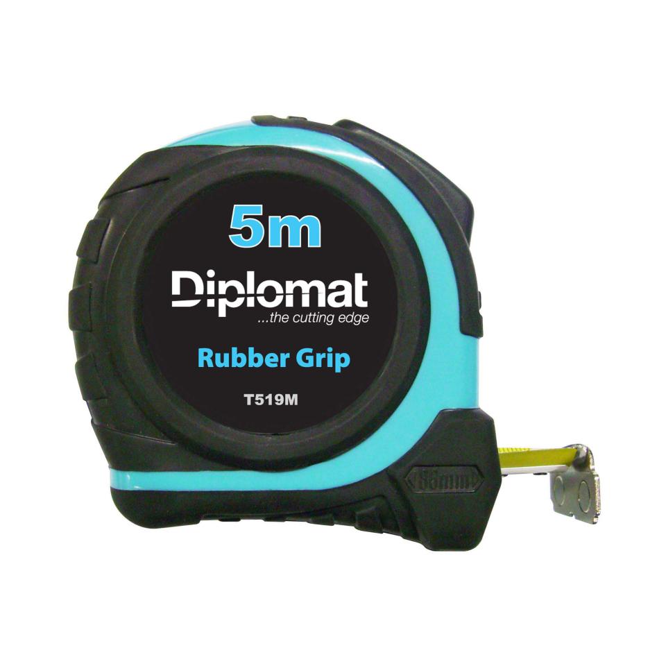 Diplomat Measuring Tape with Rubber Grip Metric 5M 