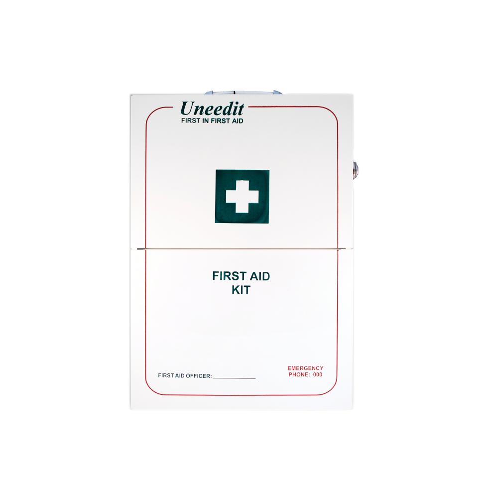 Uneedit First Aid Kit Occupational Type A Wall Mount Construction And High Risk 25+