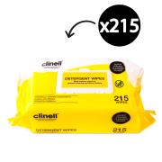 Clinell Detergent Wipes Pack 215 Sheets