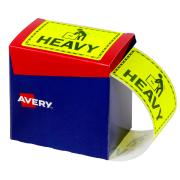 Avery Heavy Label 75 X 99.6mm Fluoro Yellow 750 Labels