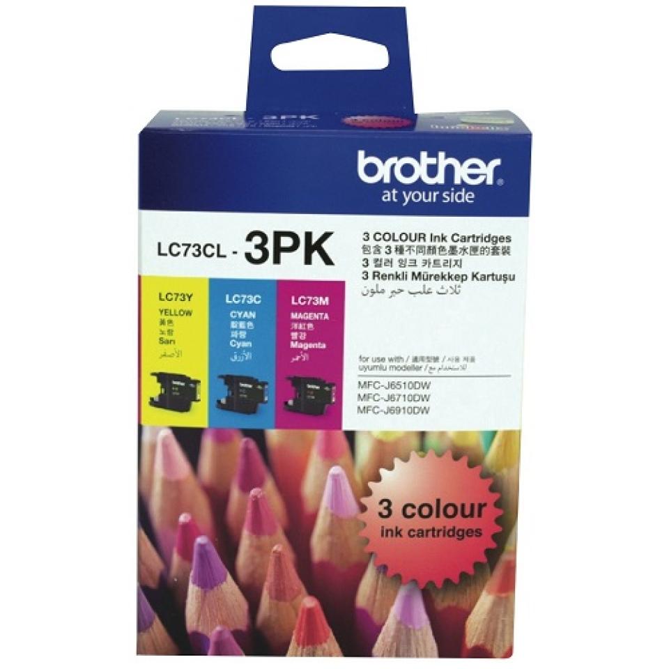 Brother LC73CL-3PK 3 Colour Ink Cartridges - 3-Pack