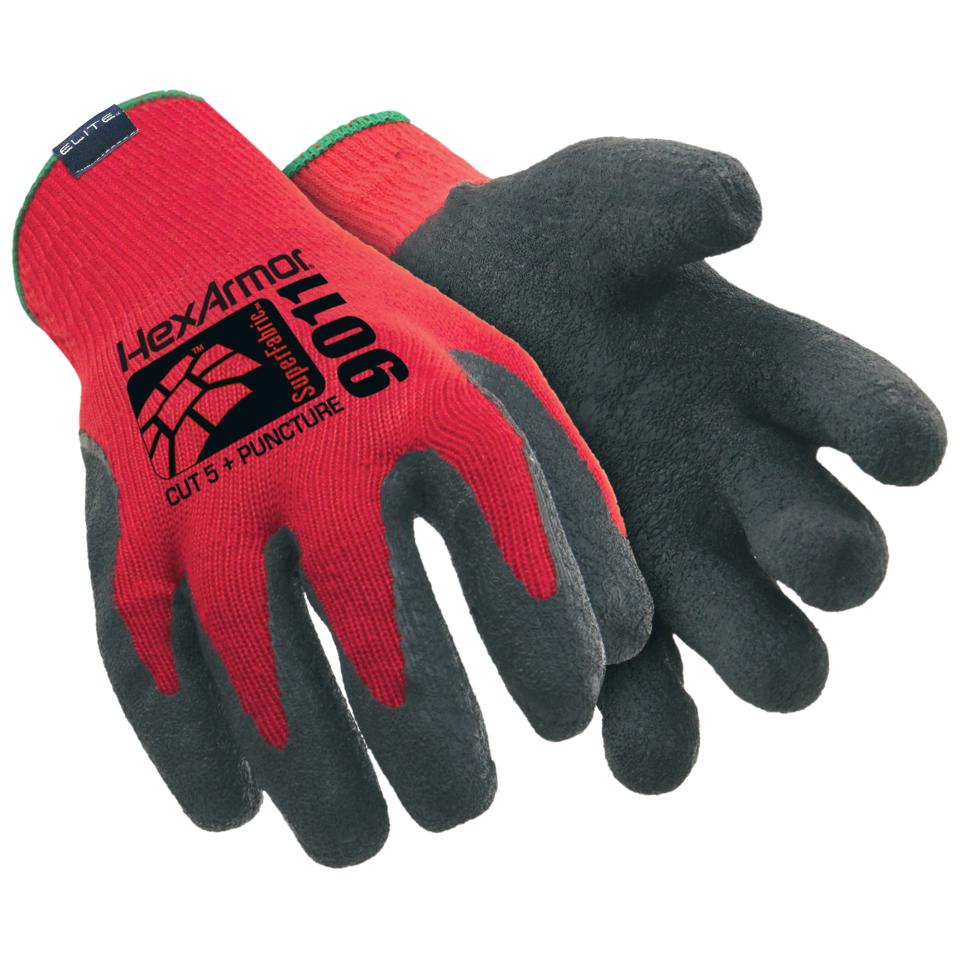 Hexarmor Hex-9011-M Gloves Level 6 Latex Coated Medium Pair