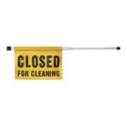 Oates Telescopic Spring Loaded Door Caution Sign - Closed for Cleaning Each