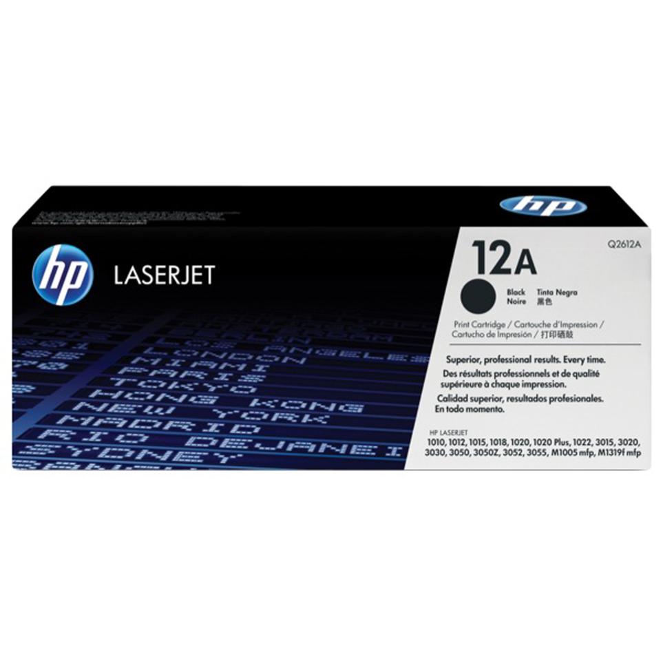 HP LaserJet 12A Black Toner Cartridge - Q2612A
